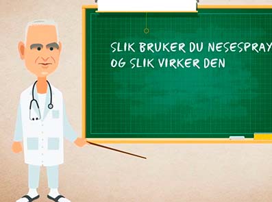Hvordan bruker man nesespray riktig?