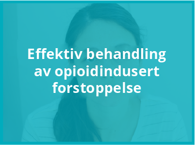 Effektiv behandling av opioidindusert forstoppelse