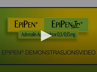 Se film som viser hvordan du skal bruke EpiPen.