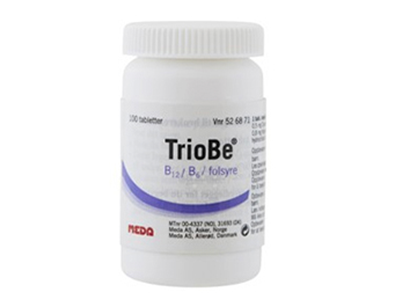 Forebygging av symptomgivende mangel på vitamin B6, vitamin B12 og folsyre